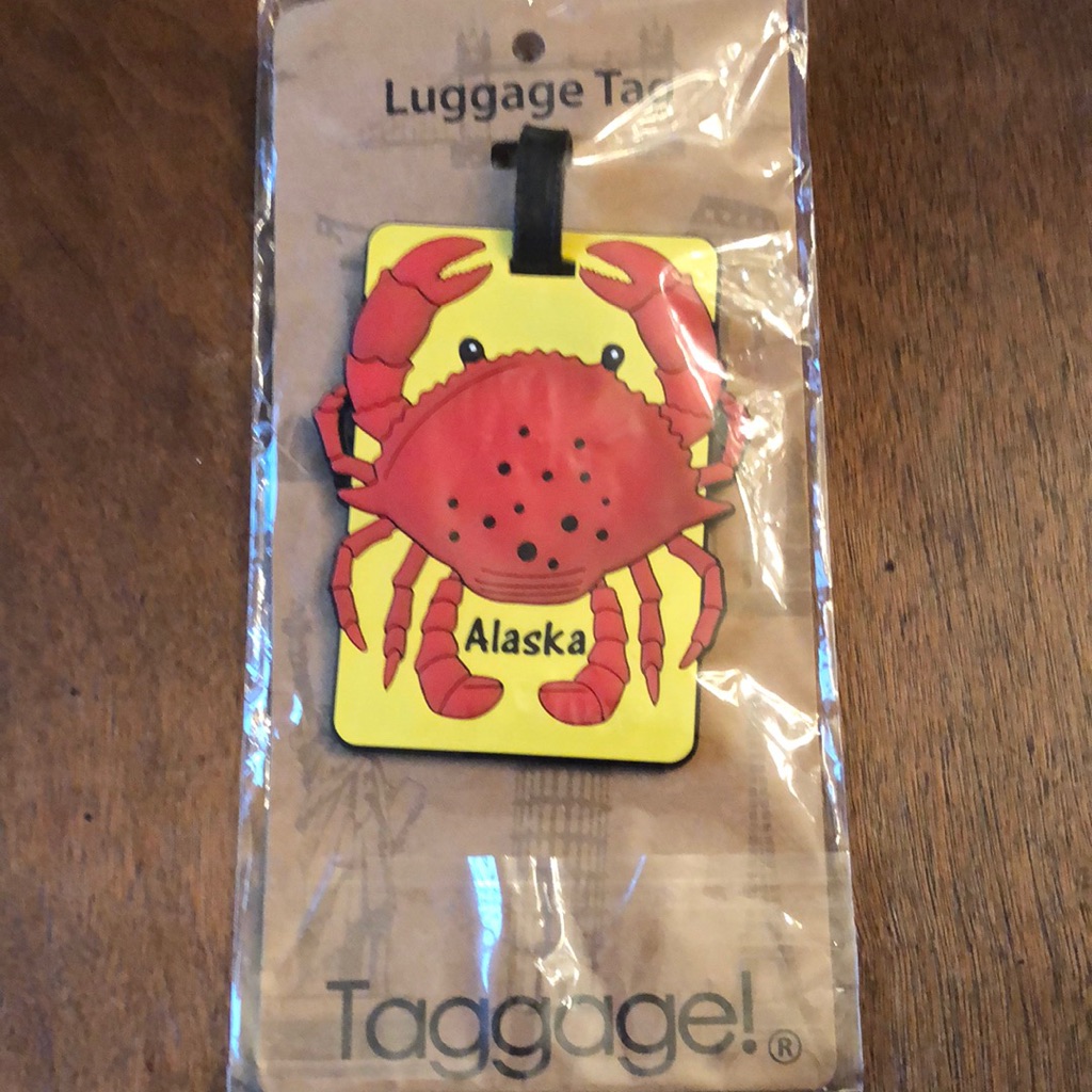Alaska Crab Luggage Tag No With Tag